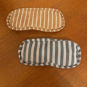 Striped Fabric Sleep Mask Set
